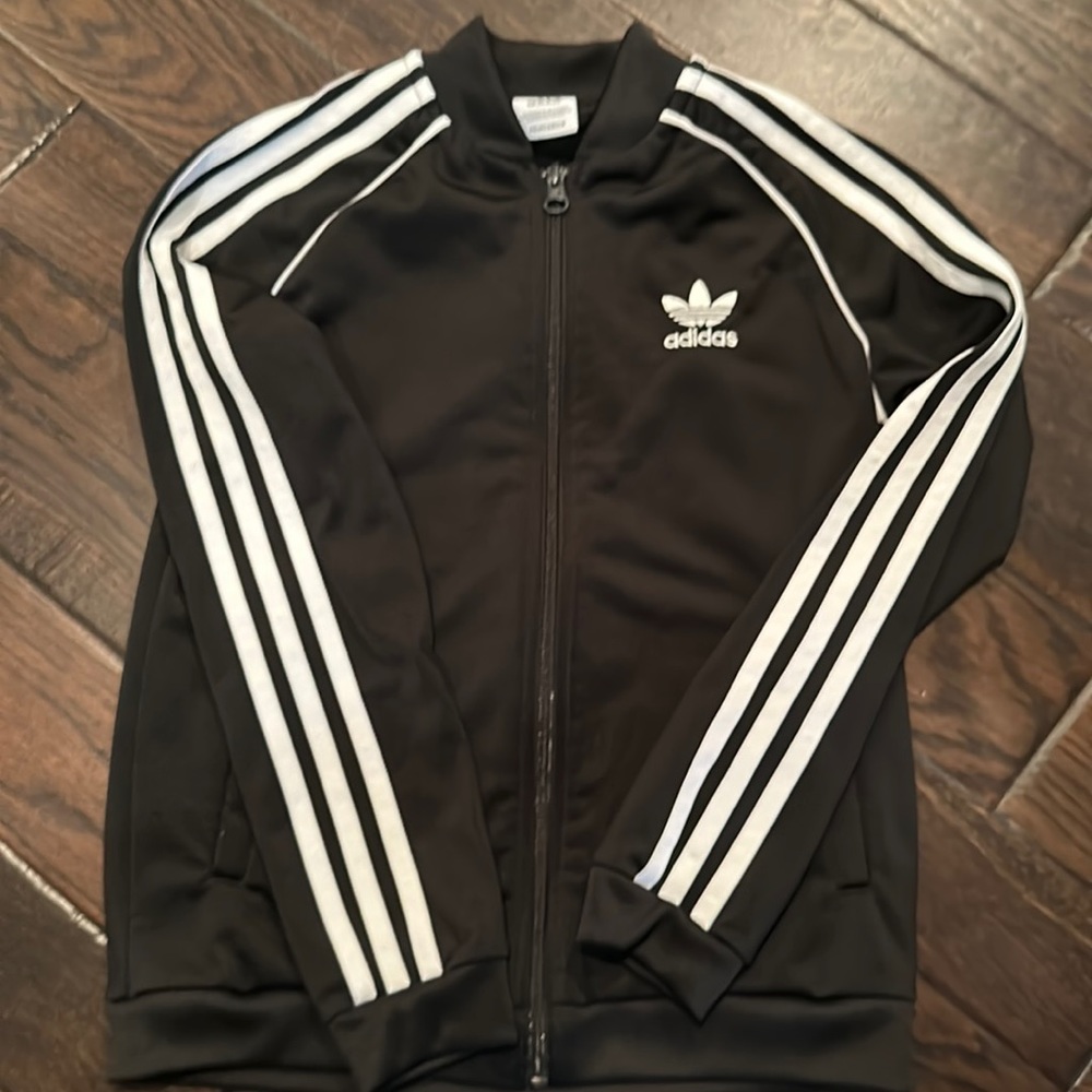 Adidas original three stripe track jacket.